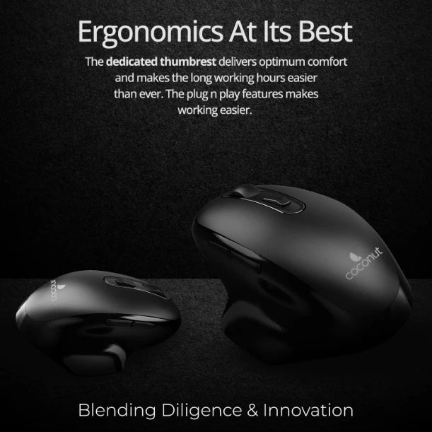 Prism Super Ergonomic Wireless Mouse with modern, sleek design